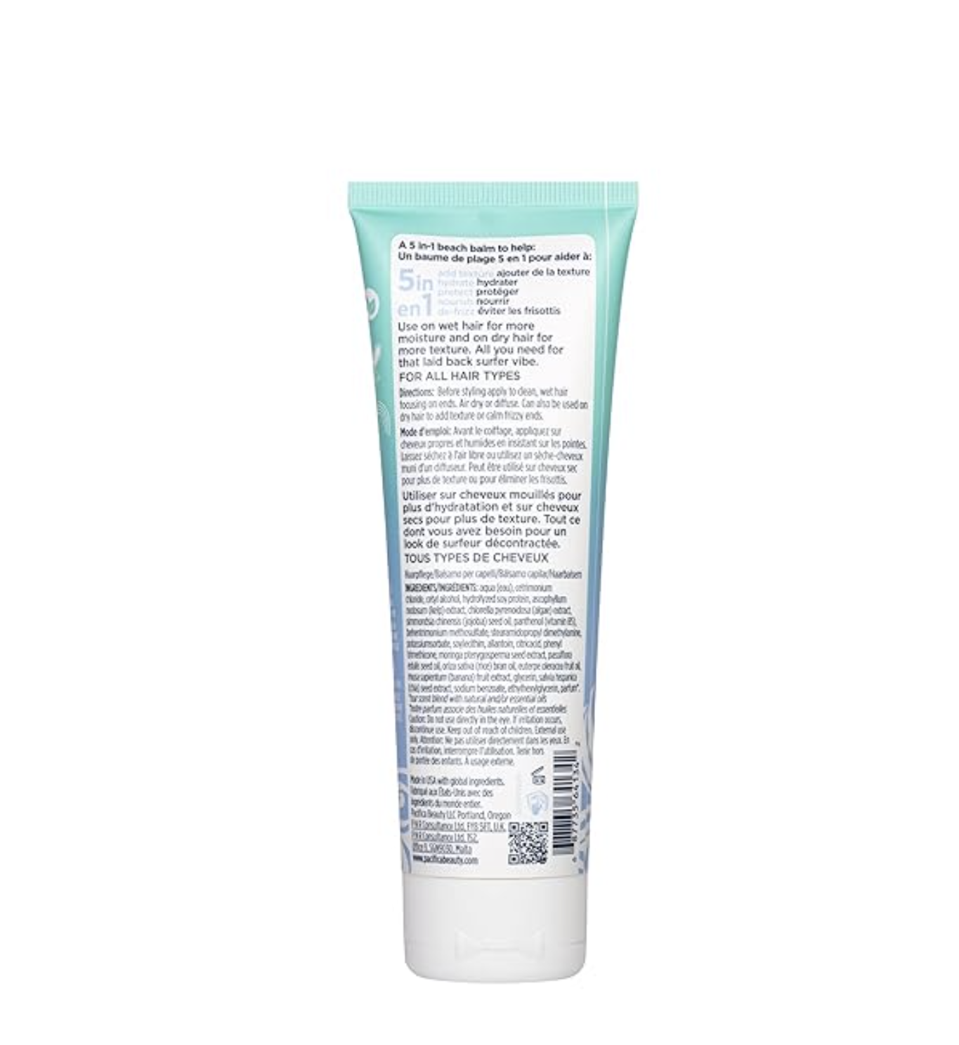 Pacifica Salty Waves Beach Hair Balm, Unisex, texturizing sea algae & banana, - 4 fl oz