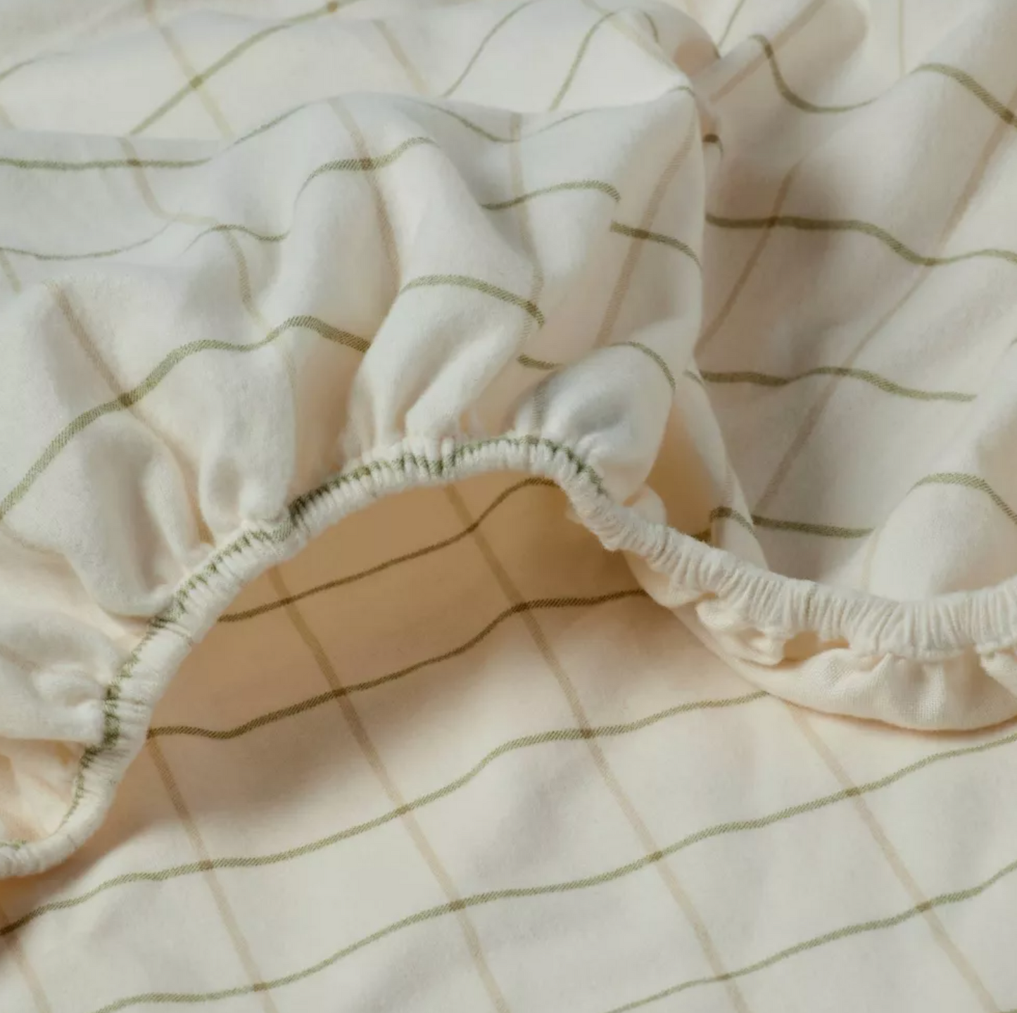 Ivory Windowpane Flannel Sheet Set - Threshold