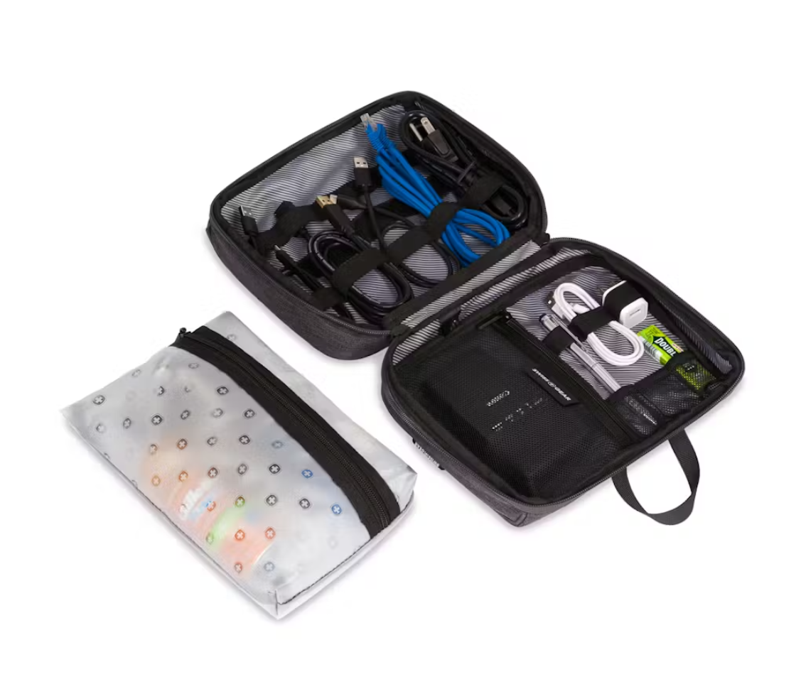 SWISSGEAR 8.75" Toiletry Tech Kit - Dark Gray Heather