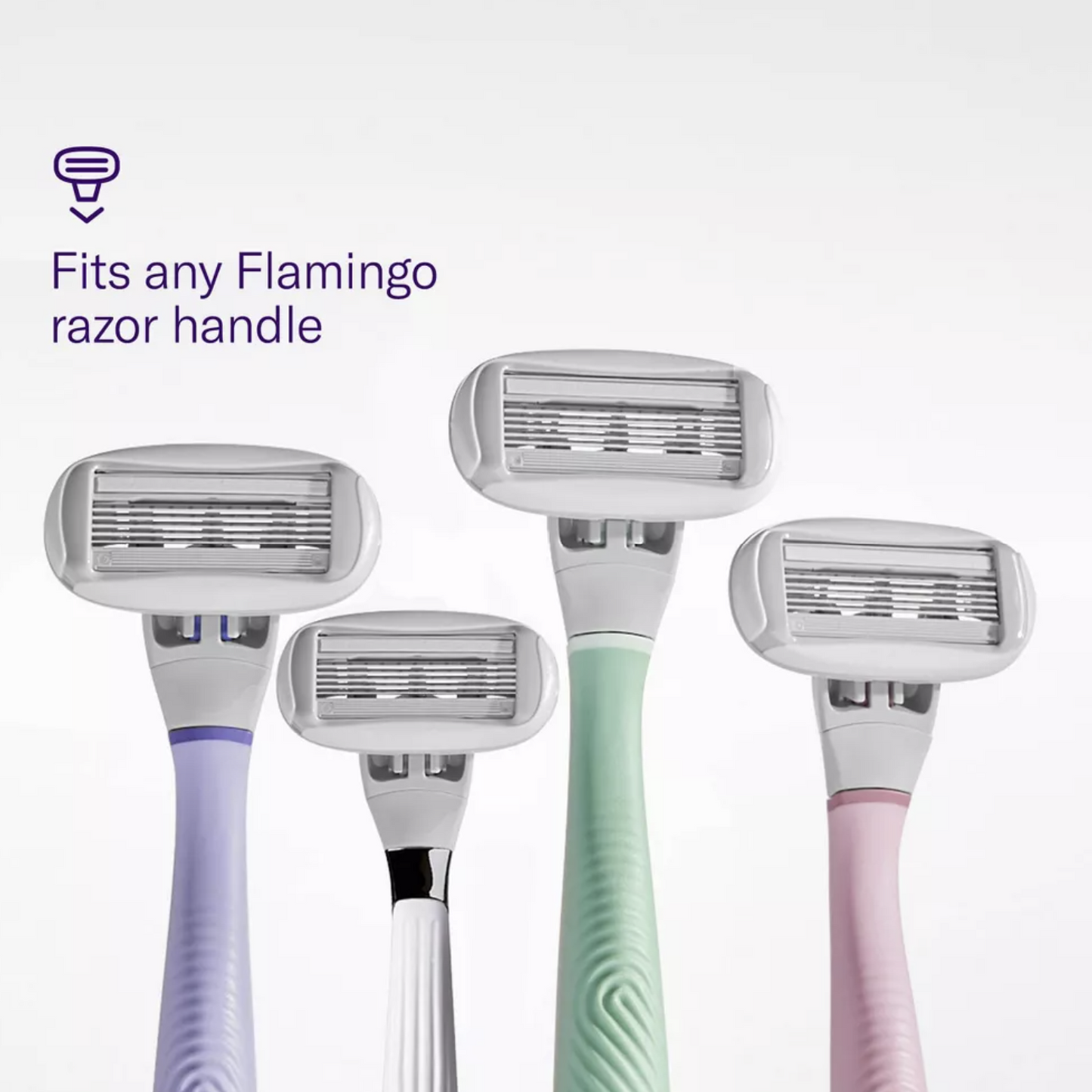 Flamingo Women's Razor Blade Refills - 5-Blade Refill Cartridges - 4ct
