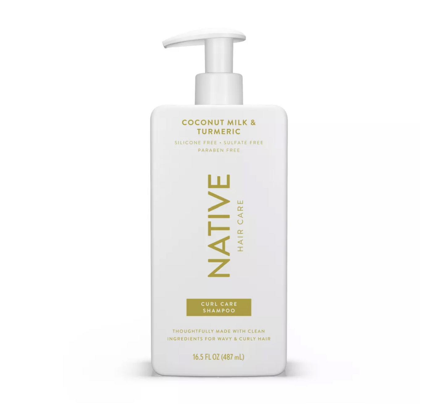 Native Coconut Milk & Turmeric Curl Care Shampoo Sulfate, Paraben, and Silicone Free - 16.5 fl oz