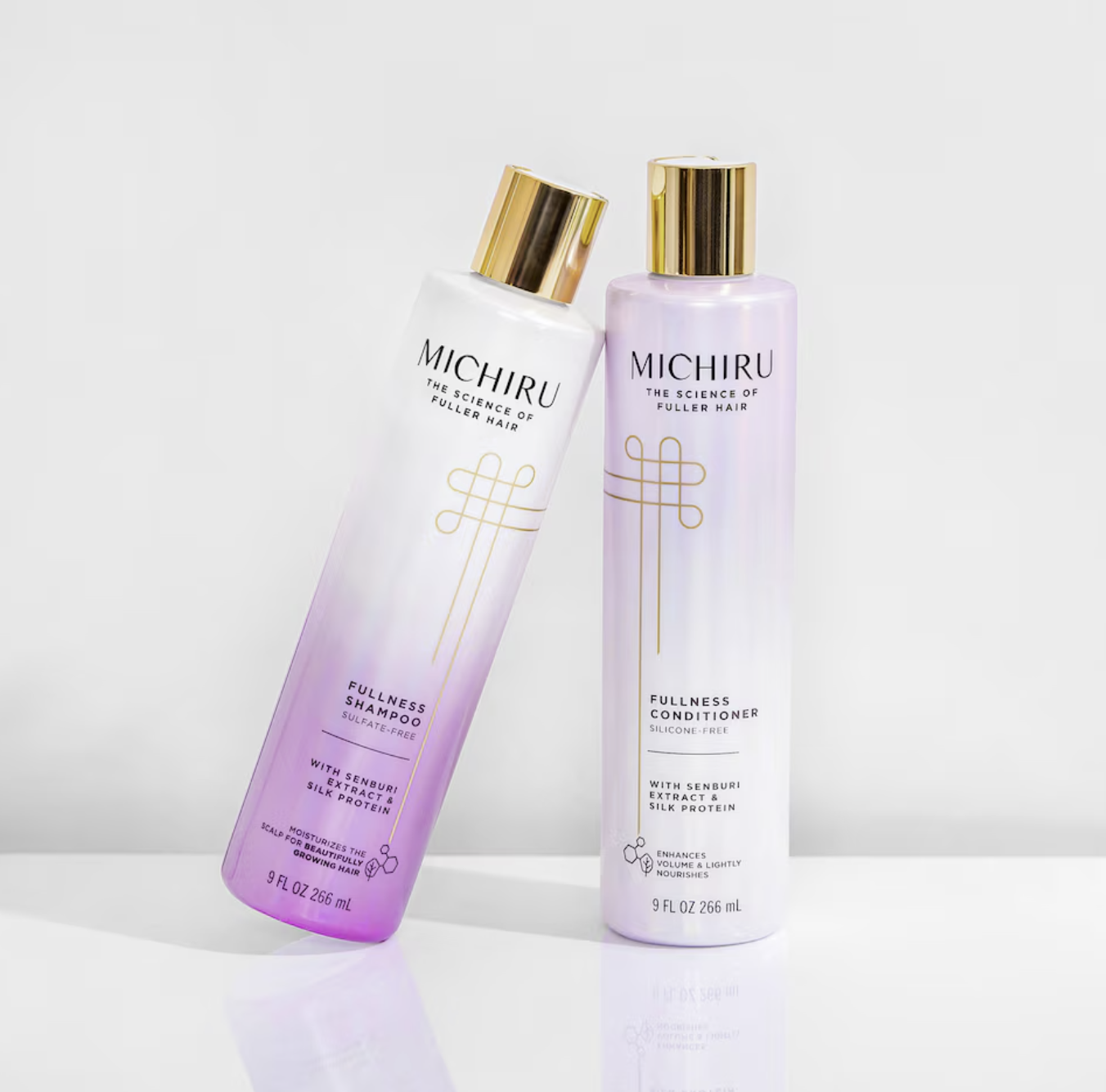Michiru Senburi Extract & Silk Protein Silicone-Free Fullness Conditioner - 9 fl oz