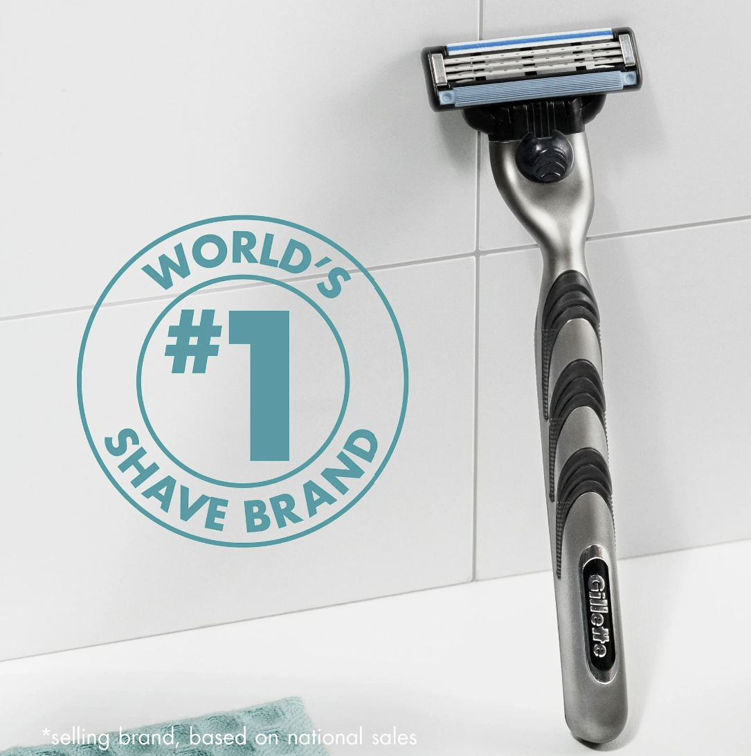 Gillette Mach3 Mens Razor Blades Refill Cartridges, 4 ct