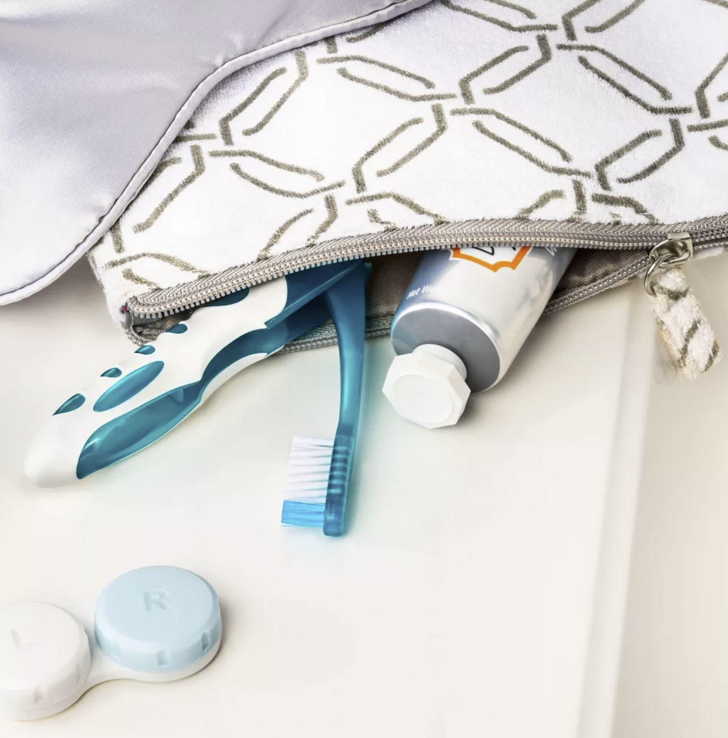 Manual, Soft Bristles ,Toothbrush - Trial Size, - Blue/Pink/Gray - ,up&up™