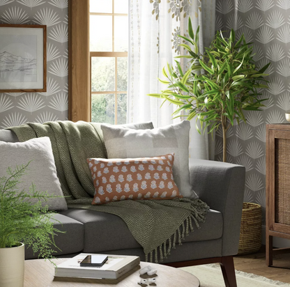 Woven Cotton Textured Square Throw Pillow Light Taupe - Threshold 18x`18