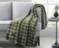 50"x60" Cozy Heated Throw Blanket Green Plaid - Brookstone