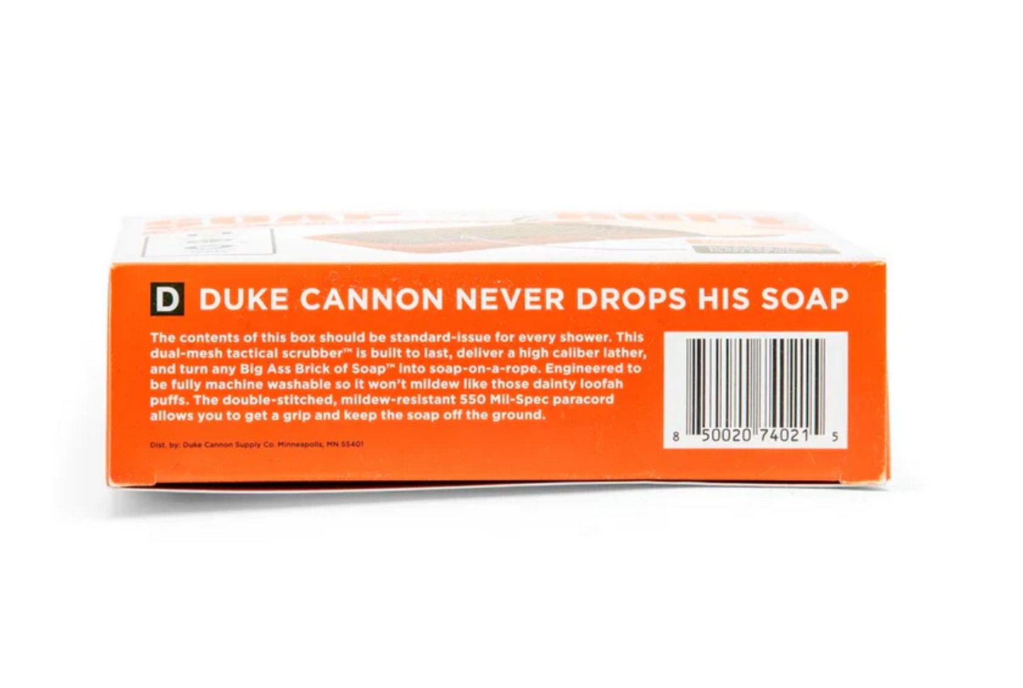 Duke Cannon Tactical Scrubber + Soap Set - Soap on a Rope with Big American Bourbon Soap - 10 oz