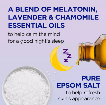 Dr Teal's Melatonin Sleep Lavender Chamomile Foaming Bubble Bath - 34 fl oz