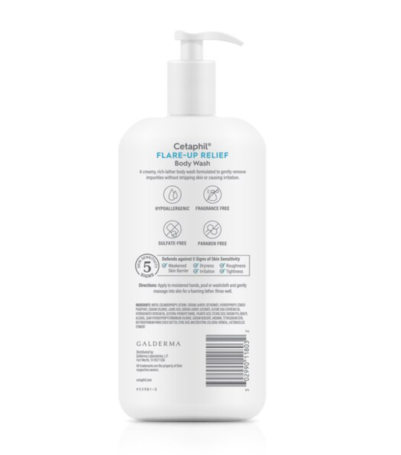 Cetaphil Flare-Up Relief Colloidal Oatmeal Body Wash - 20 fl oz