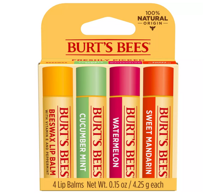 Burt's Bees Freshly Picked Lip Balm - 4pk
