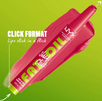 NYX Professional Makeup Fat Oil Slick Click Tinted Lip Balm - Trending Topic - 0.05oz