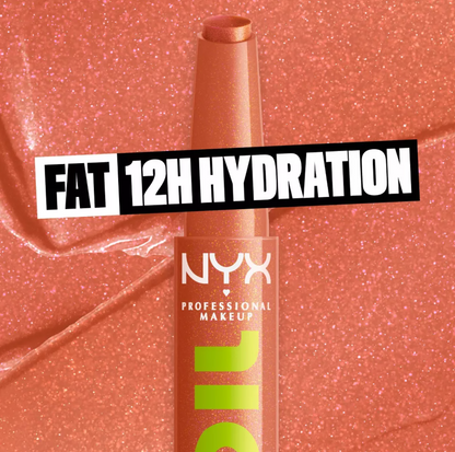 NYX Professional Makeup Fat Oil Slick Click Tinted Lip Balm - Trending Topic - 0.05oz