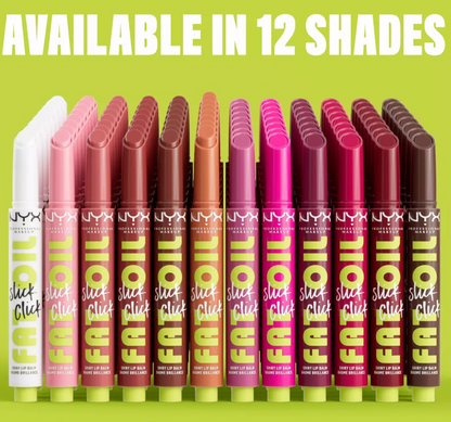 NYX Professional Makeup Fat Oil Slick Click Tinted Lip Balm - Trending Topic - 0.05oz