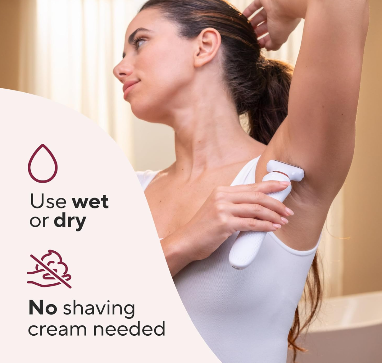 Finishing Touch Flawless Underarm Hair Removal Electric Razor for Women