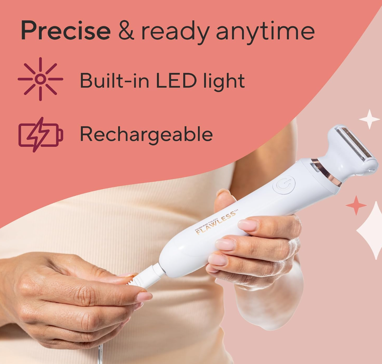 Finishing Touch Flawless Underarm Hair Removal Electric Razor for Women