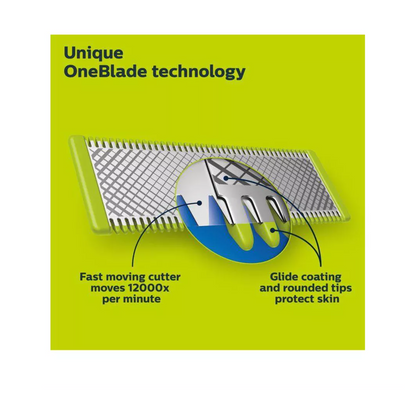 Philips Norelco OneBlade 360 Face & Body Rechargeable Men's Electric Shaver and Trimmer - QP2834/70