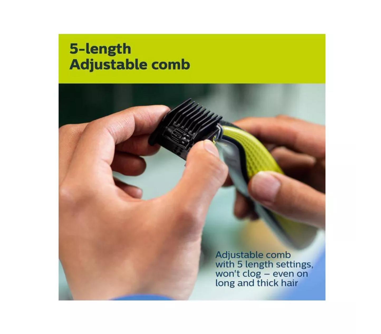 Philips Norelco OneBlade 360 Face & Body Rechargeable Men's Electric Shaver and Trimmer - QP2834/70