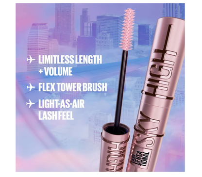 Maybelline Lash Sensational Sky High Lengthening Mascara - 799 Cosmic Black - 0.24 fl oz