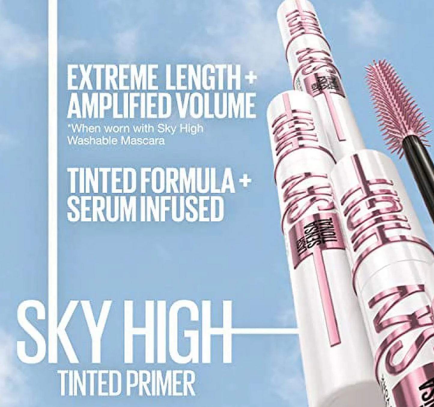 Maybelline Lash Sensational Sky High Tinted Primer Mascara - 810 Soft Black - 0.26 fl oz