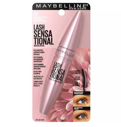 Maybelline Lash Sensational Lengthening Mascara - Washable Midnight Black - 0.32 fl oz