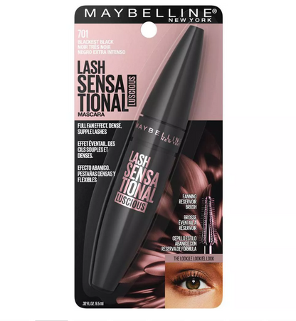 Maybelline Lash Sensational Luscious Mascara - 701 Blackest Black - 0.32 fl oz