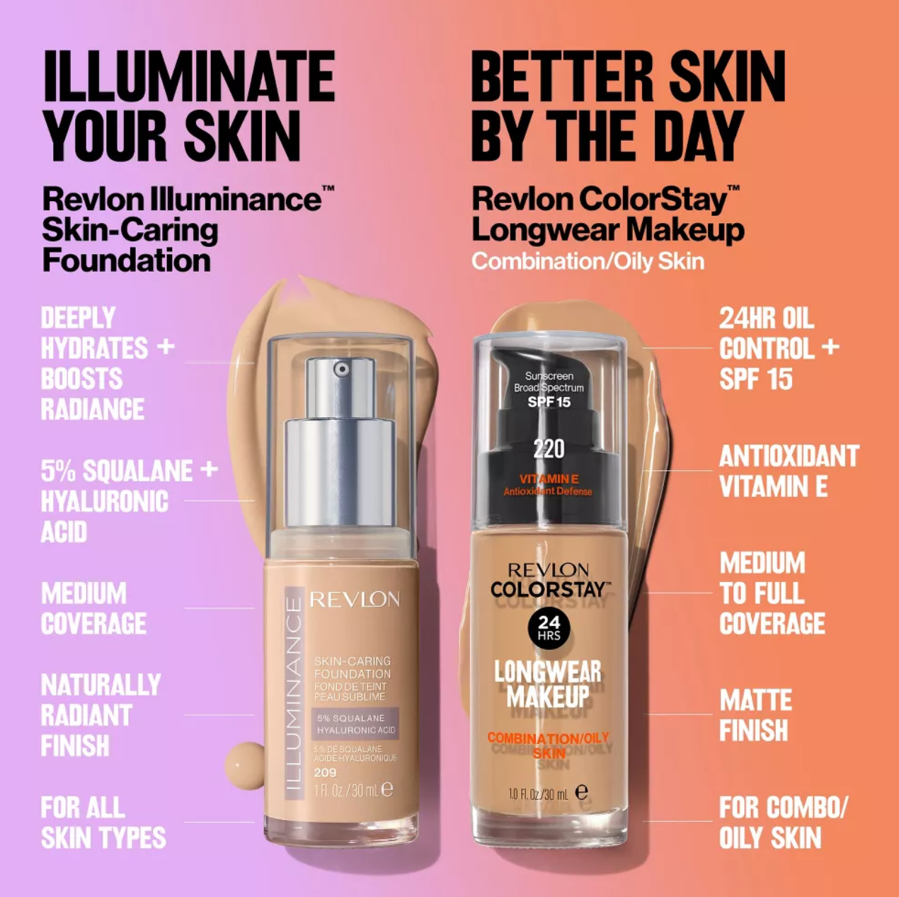 Revlon Illuminance Skin-Caring Foundation - 1 fl oz