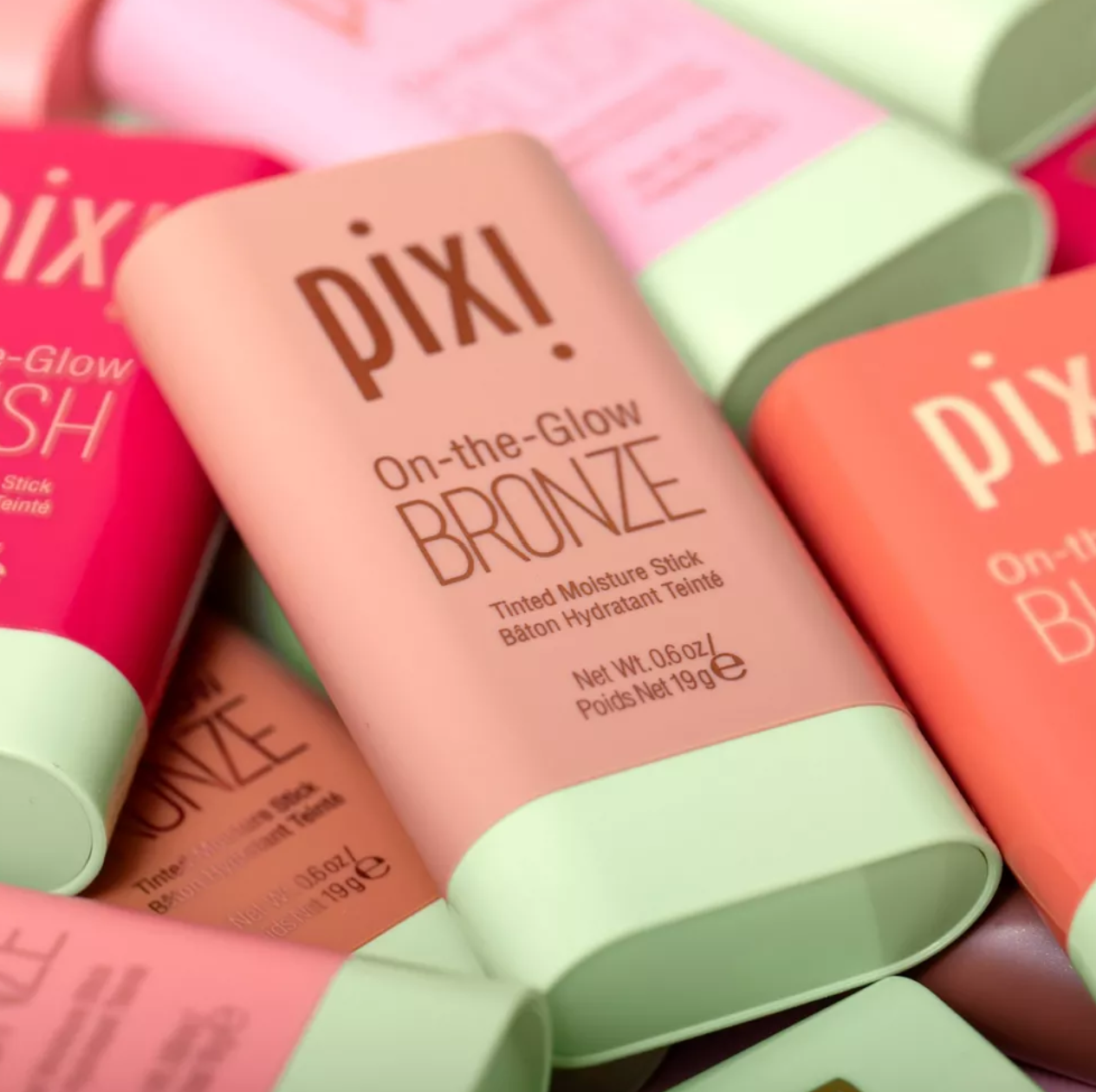 Pixi On The Glow Bronze Tinted Moisturizer Stick Bronzer - Soft Glow - 0.67oz
