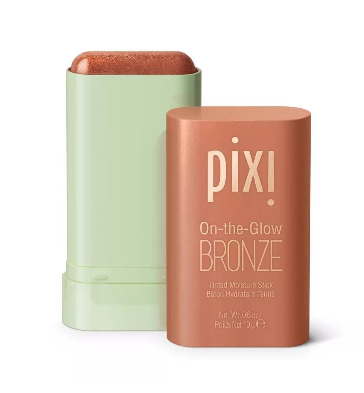Pixi On The Glow Bronze Tinted Moisturizer Stick Bronzer - Soft Glow - 0.67oz