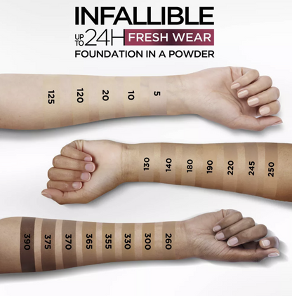 L'Oreal Paris Infallible Up to 24H Fresh Wear Foundation in a Powder- 0.31oz