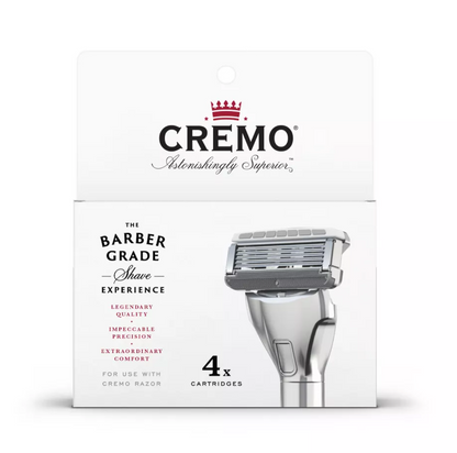 Cremo Barber Grade Razor Blade Refill - 4ct