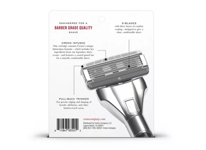 Cremo Barber Grade Razor Blade Refill - 4ct