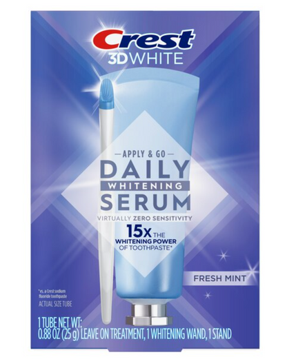 Crest Whitening Emulsions Leave-on Teeth Whitening Treatment with Hydrogen Peroxide + Whitening Wand Applicator + Stand - 0.88oz