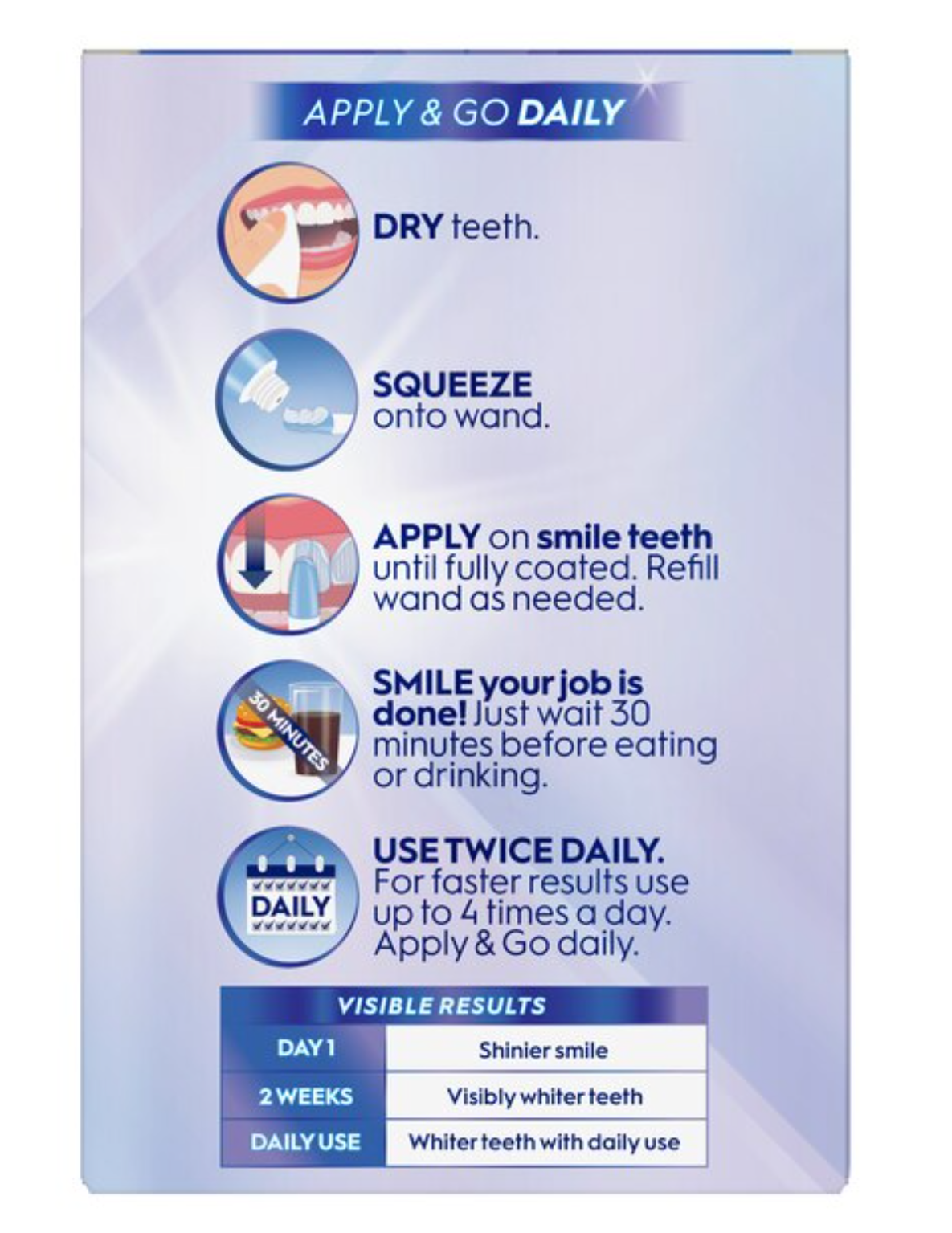 Crest Whitening Emulsions Leave-on Teeth Whitening Treatment with Hydrogen Peroxide + Whitening Wand Applicator + Stand - 0.88oz