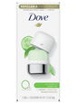 Dove Beauty 0% Aluminum Cucumber & Green Tea 48-Hour Refillable Deodorant Stick - 1 Stainless Steel Case + 1 Refill - 1.13oz