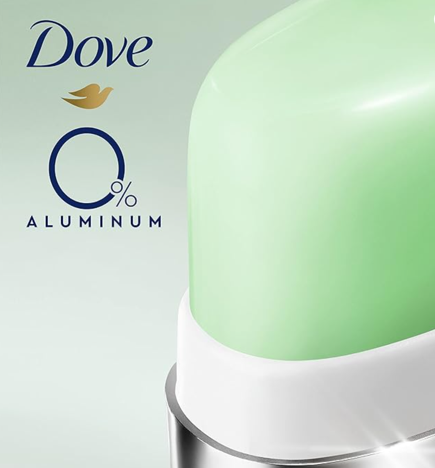 Dove Beauty 0% Aluminum Cucumber & Green Tea 48-Hour Refillable Deodorant Stick - 1 Stainless Steel Case + 1 Refill - 1.13oz