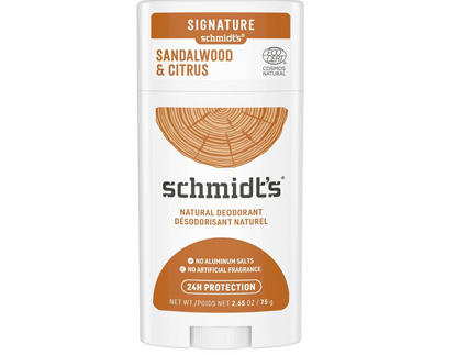 Schmidt's Sandalwood & Citrus Aluminum-Free Natural Deodorant Stick - 2.65oz