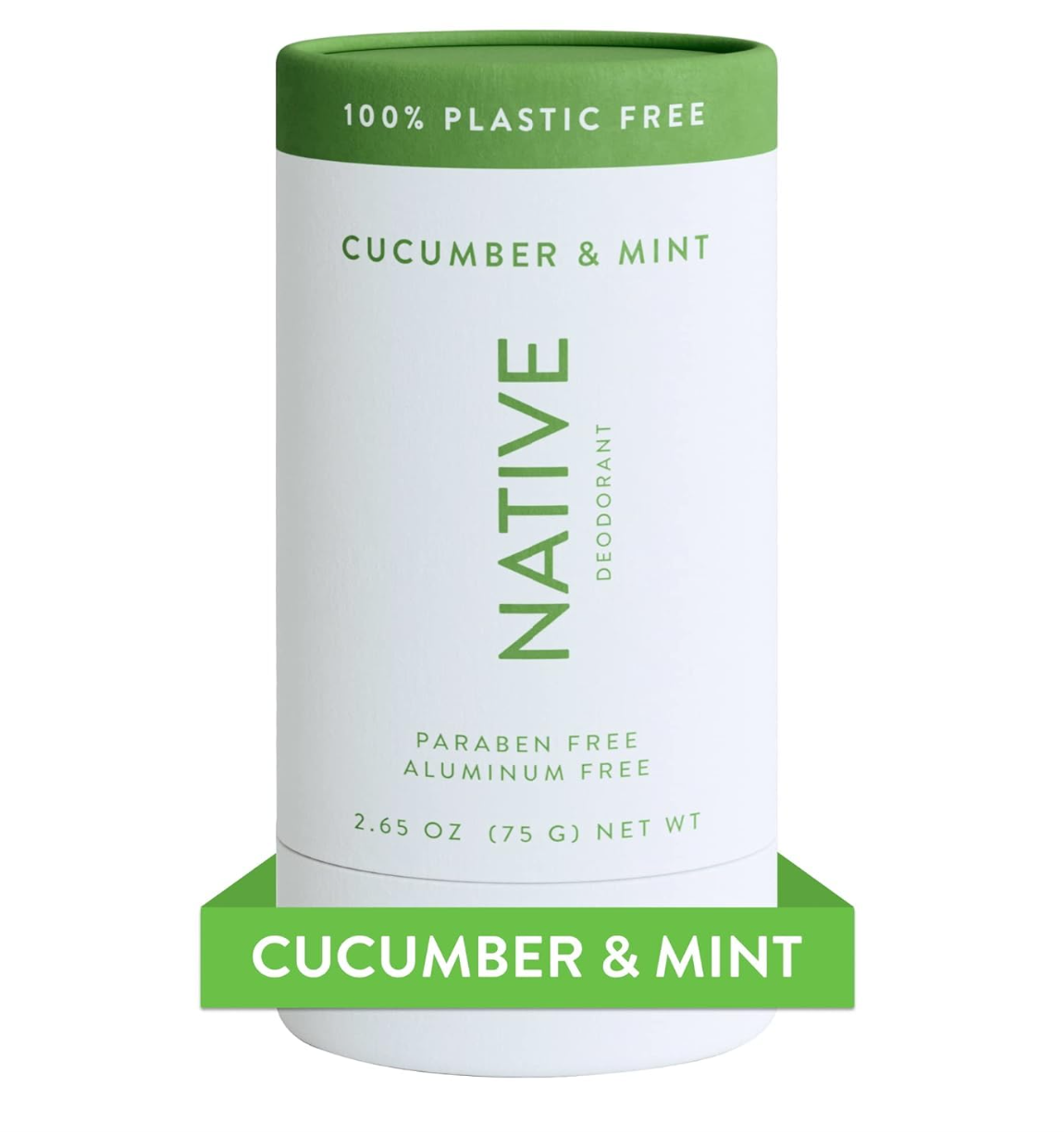 Native Plastic Free Deodorant - Cucumber & Mint - Aluminum Free - 2.65 oz