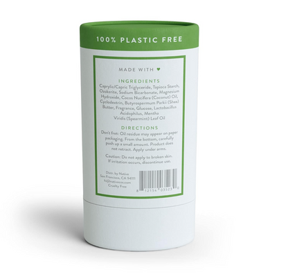 Native Plastic Free Deodorant - Cucumber & Mint - Aluminum Free - 2.65 oz