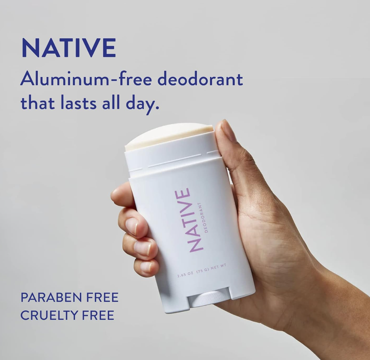 Native Deodorant - Lilac & White Tea - Aluminum Free - 2.65 oz