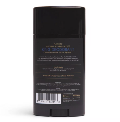 Play Pits King Natural Deodorant - 2.65oz