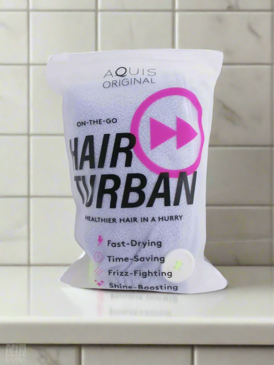AQUIS Travel Turban Hair Dryer - Lavendar