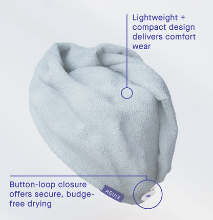 AQUIS Travel Turban Hair Dryer - Lavendar
