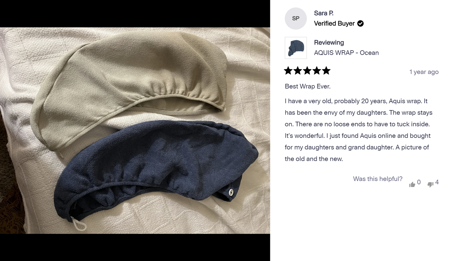 AQUIS Travel Turban Hair Dryer - Lavendar