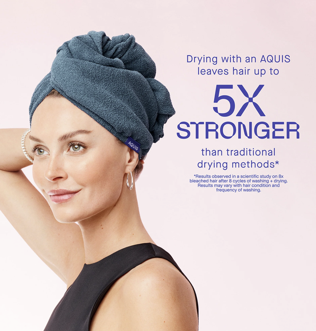 AQUIS Travel Turban Hair Dryer - Lavendar