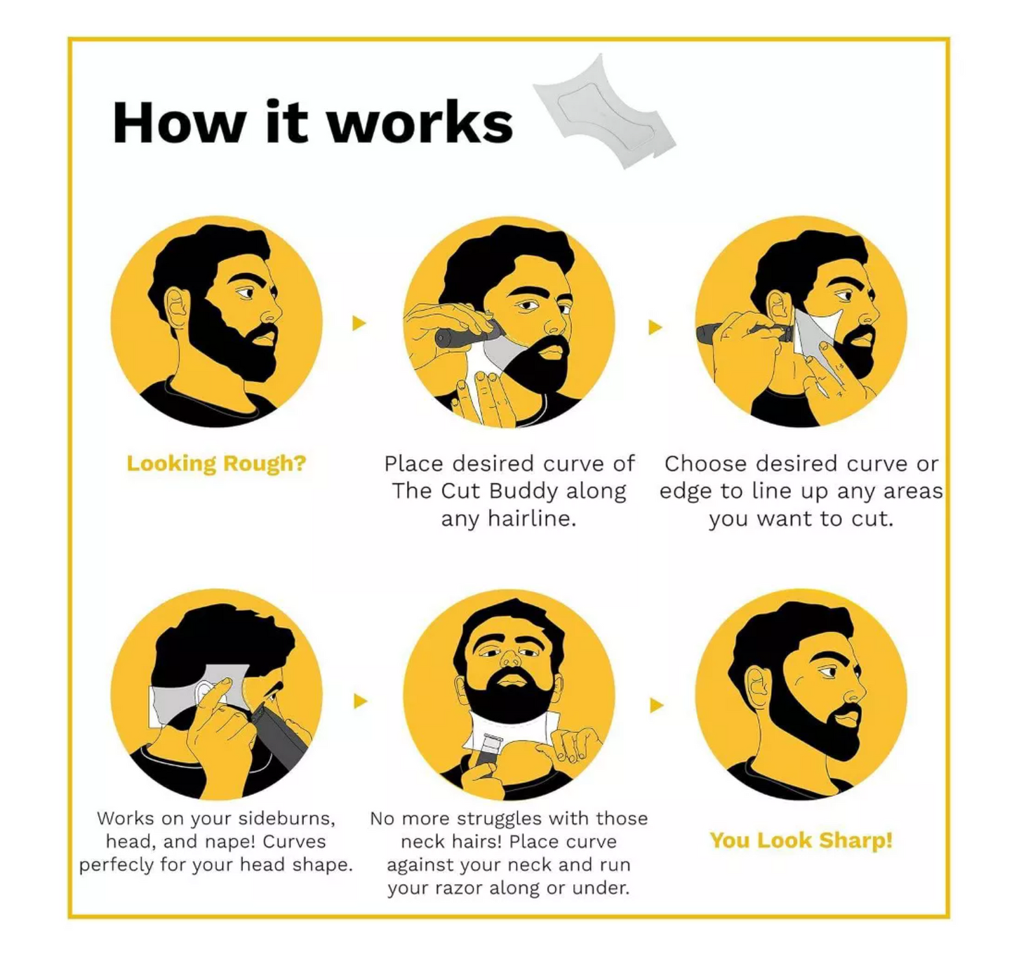 The Cut Buddy Hair and Beard Shaping Tool - Trial Size