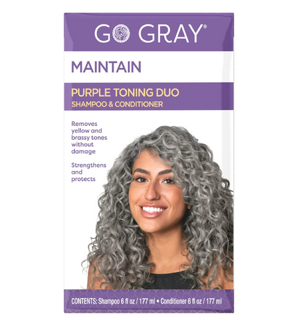 Go Gray Purple Toning Shampoo and Conditioner Duo - 6 fl oz/2ct