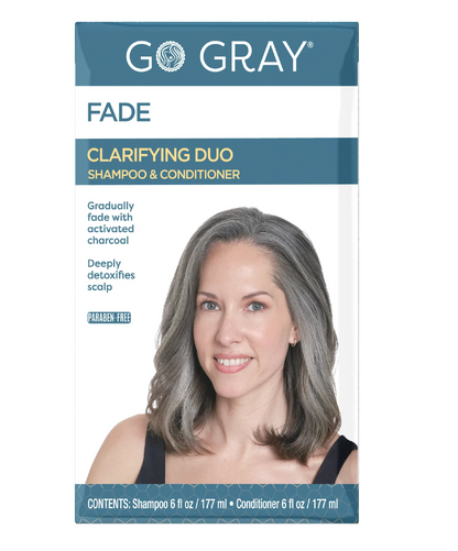 Go Gray Clarifying Charcoal Daily Shampoo & Conditioner, Full Size Set, 2 Piece