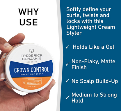 Frederick Benjamin Crown Control Twist & Curl Hair Cream - 4oz