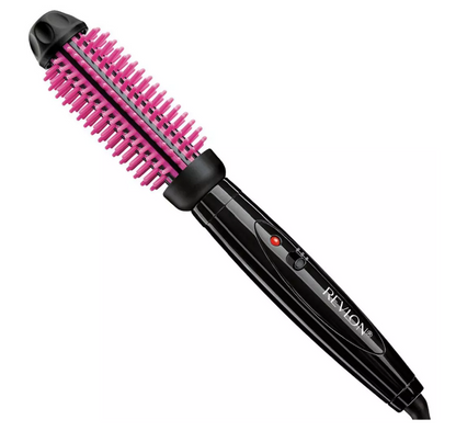 Revlon Pro Collection Heated Silicone Bristle Curl Brush Black - 1"
