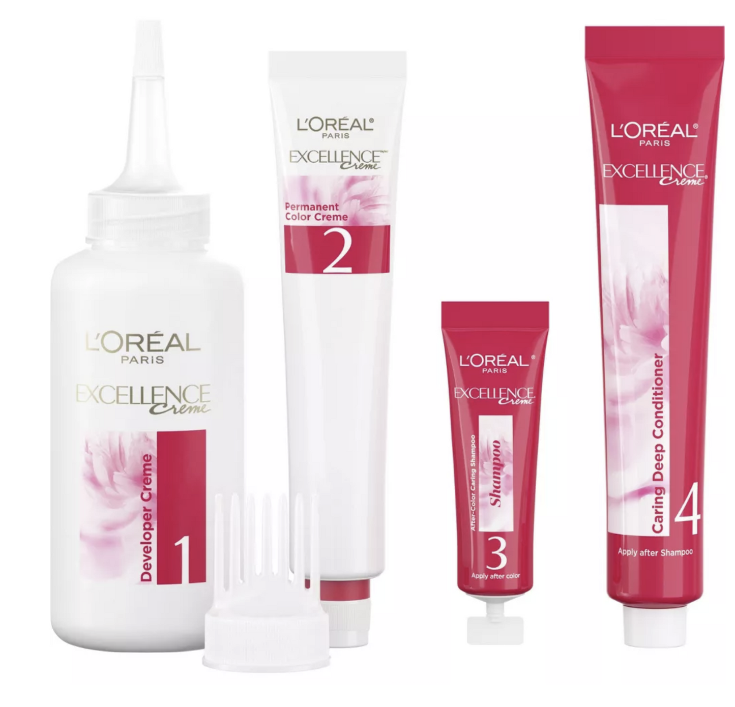 L'Oreal Paris Excellence Non-Drip Creme - 6.3 fl oz - 4A Dark Ash Brown - 1 Kit